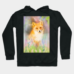 Summer Meadow Fox Hoodie